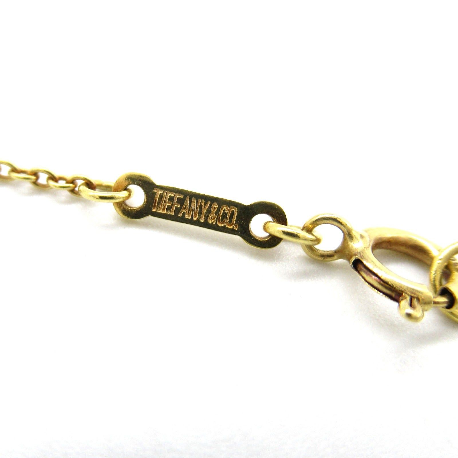 Tiffany & Co. Tiffany Co Open Heart Diamond Necklace K18 (Yellow Gold) Clear Size ONE SIZE - 4 Thumbnail