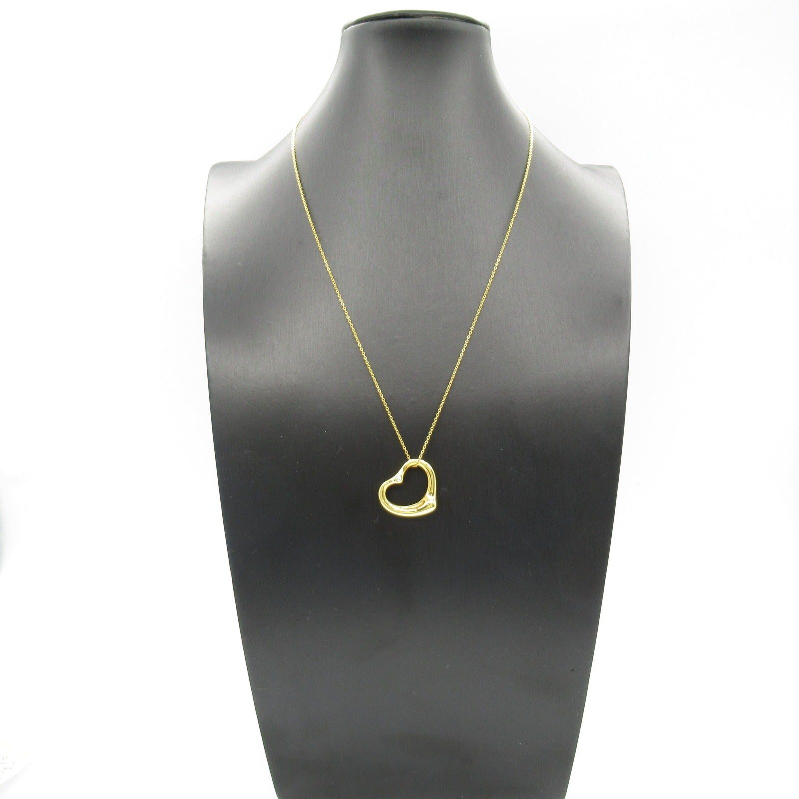 Tiffany & Co. Tiffany Co Open Heart Diamond Necklace K18 (Yellow Gold) Clear Size ONE SIZE - 7 Thumbnail