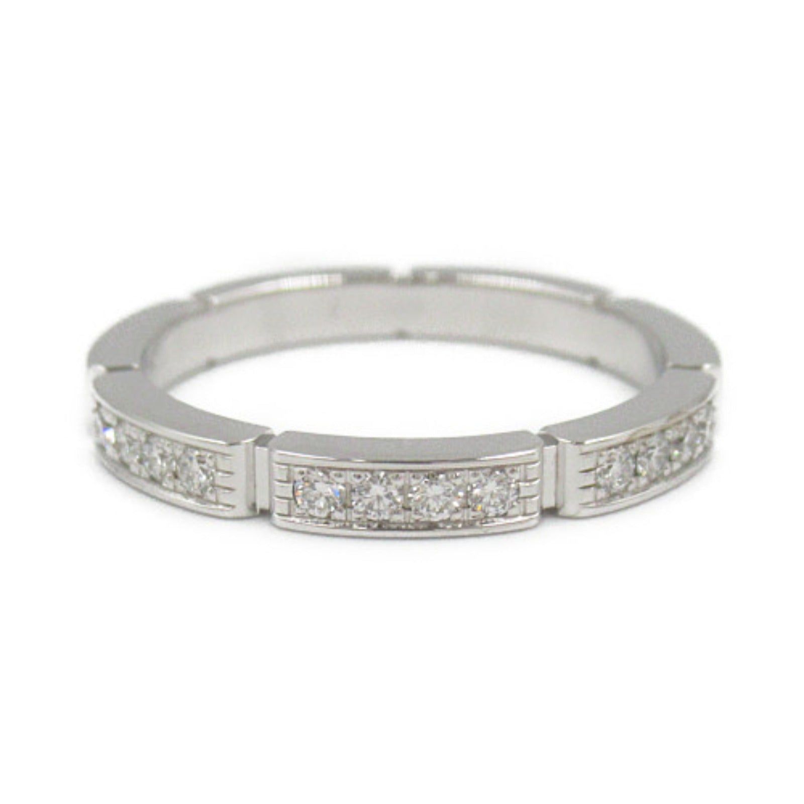 Cartier Cartier Mailon Panthère Half Diamond Ring K18Wg (White Gold) Clear Size ONE SIZE - 2 Thumbnail
