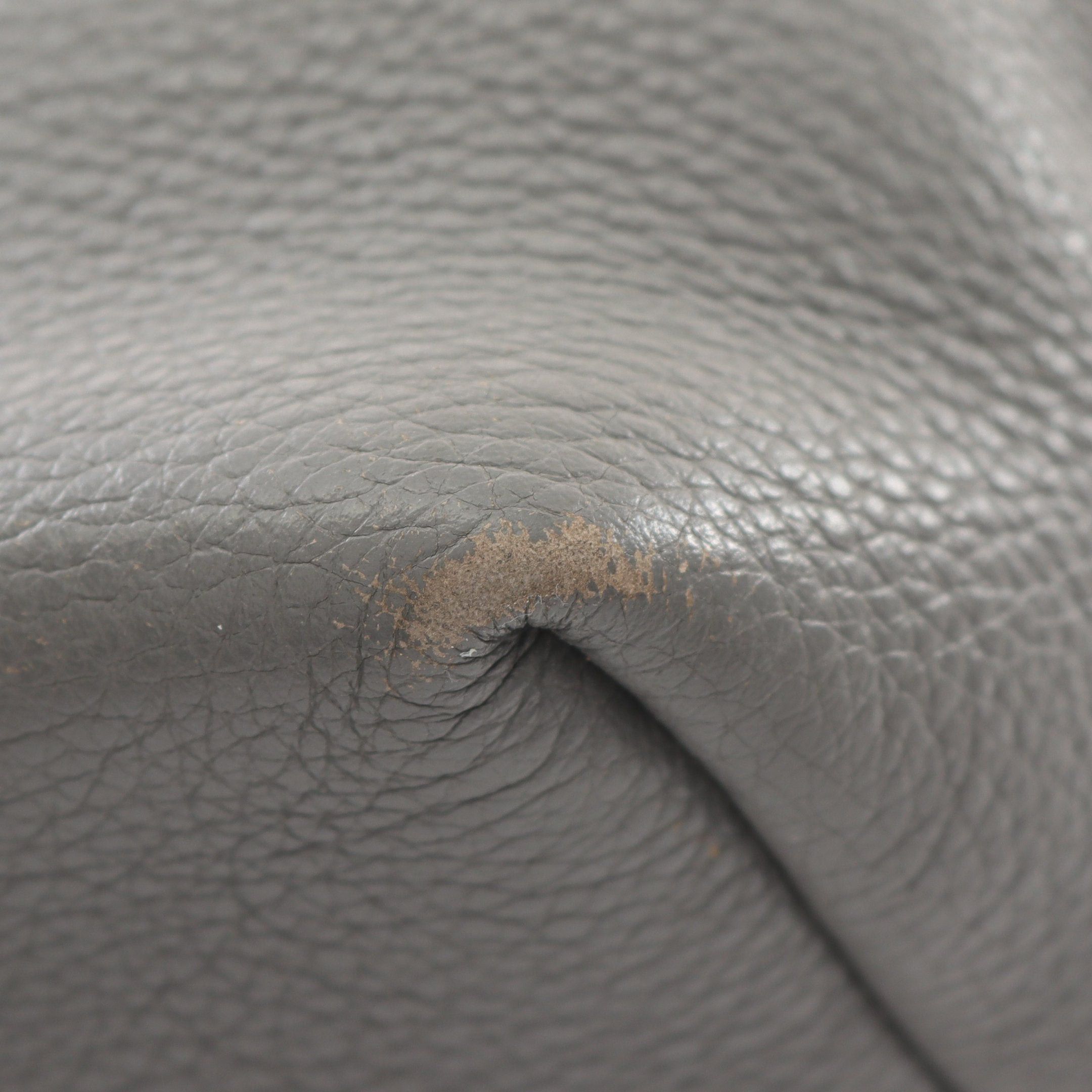 Prada Prada Vit Daino Handbag Leather Gray Size ONE SIZE - 9 Thumbnail