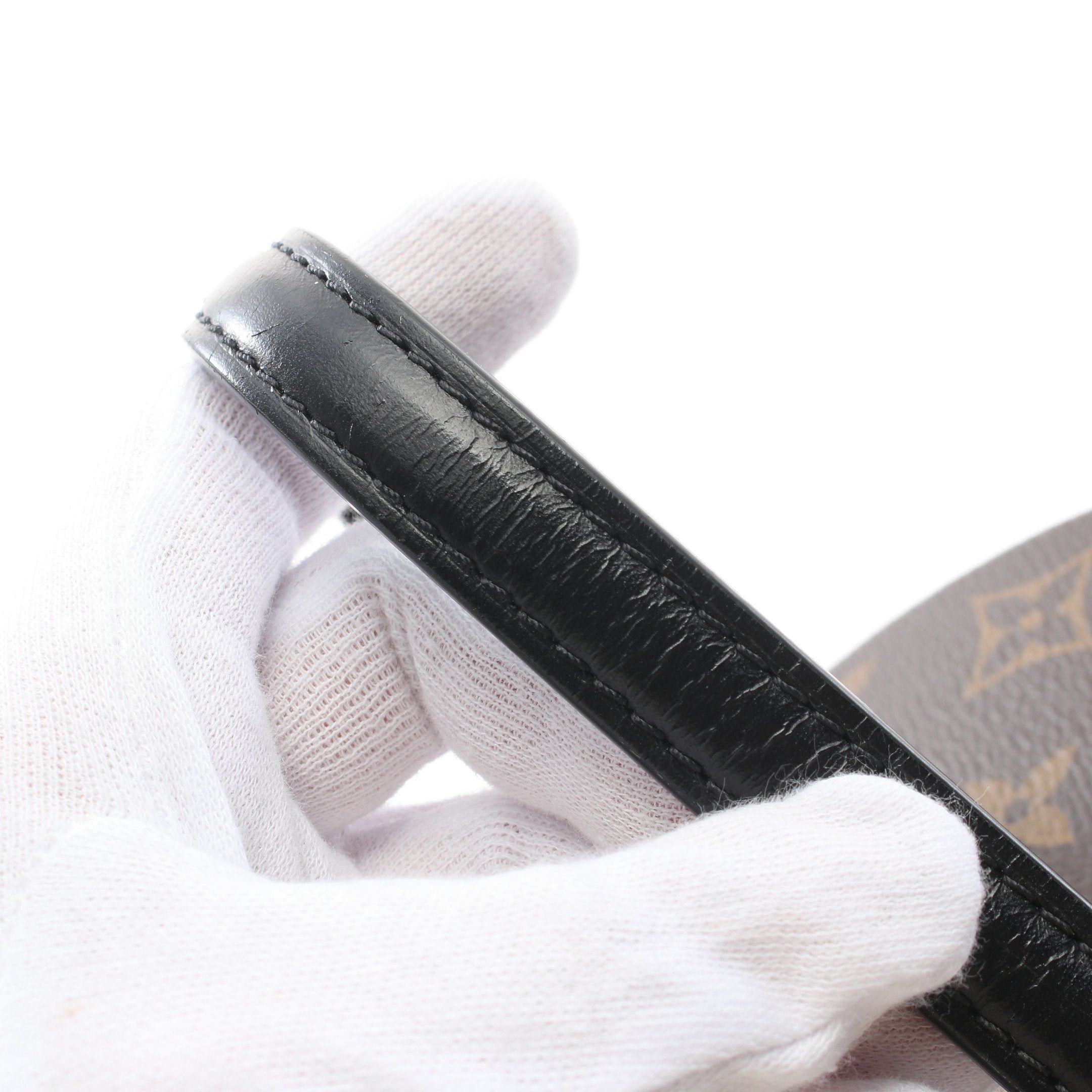 Louis Vuitton Louis Vuitton Cannes Monogram Reverse Handbag Vanity Bag Leather Brown Black Size ONE SIZE - 8 Thumbnail