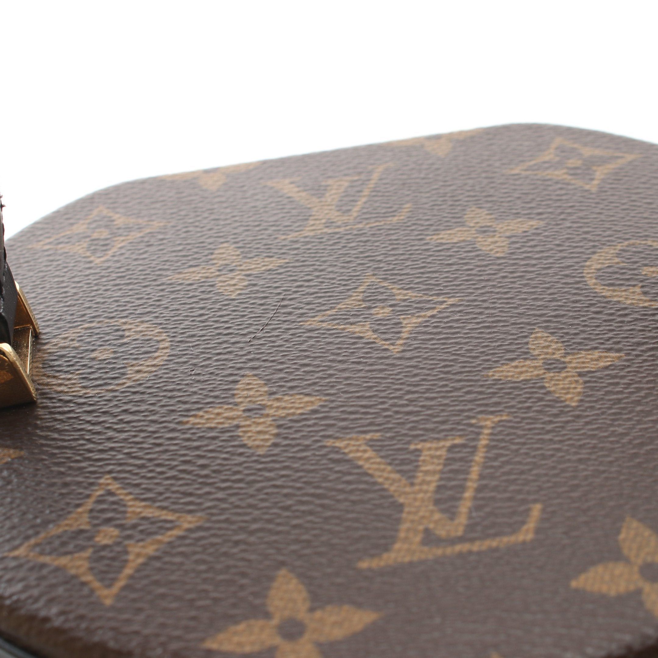 Louis Vuitton Louis Vuitton Cannes Monogram Reverse Handbag Vanity Bag Leather Brown Black Size ONE SIZE - 7 Thumbnail