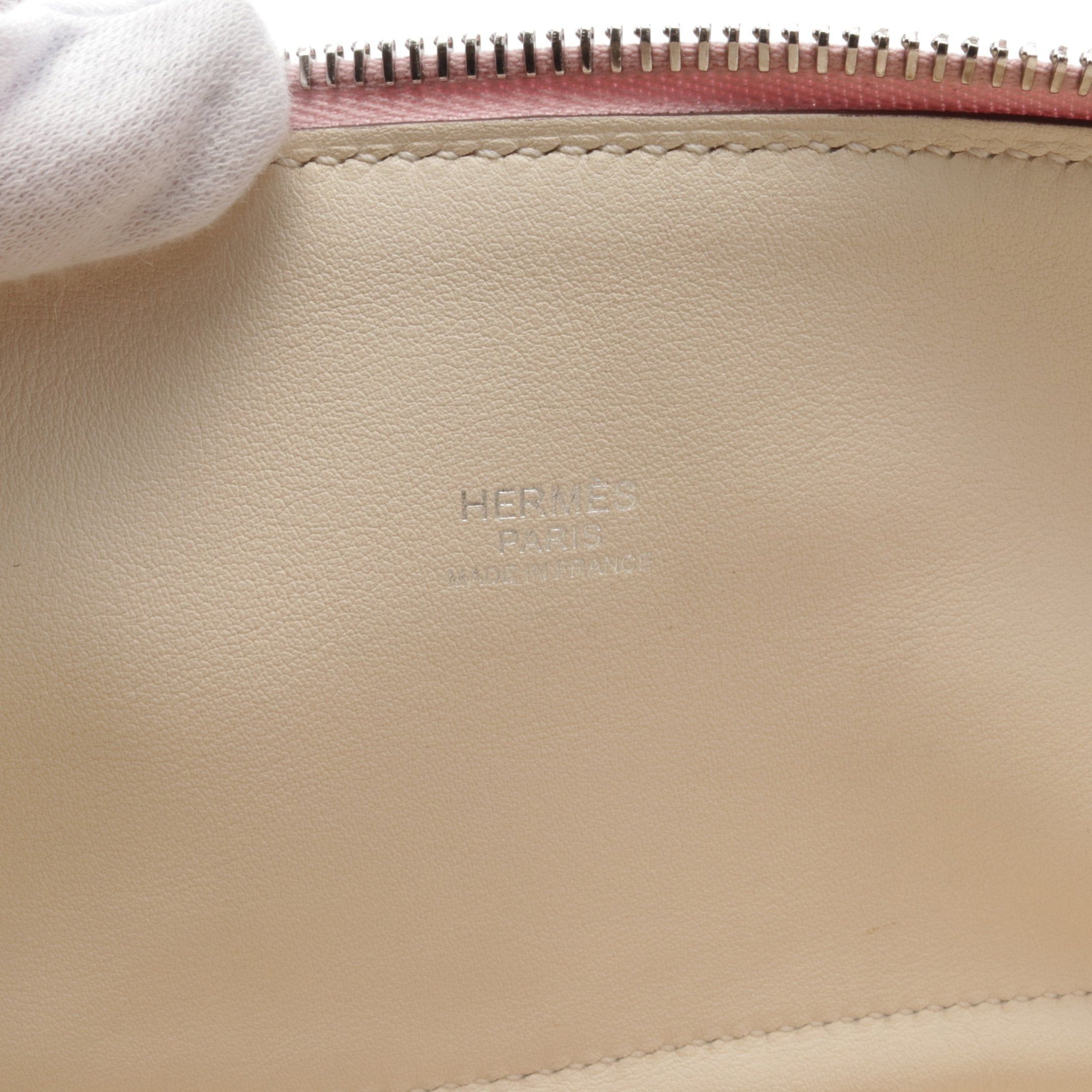 Hermes Hermes Bolide 31 Verso Rose Sakura Nata Handbag Clemence Leather Pink Silver Hardware Z Stamp Size ONE SIZE - 4 Thumbnail