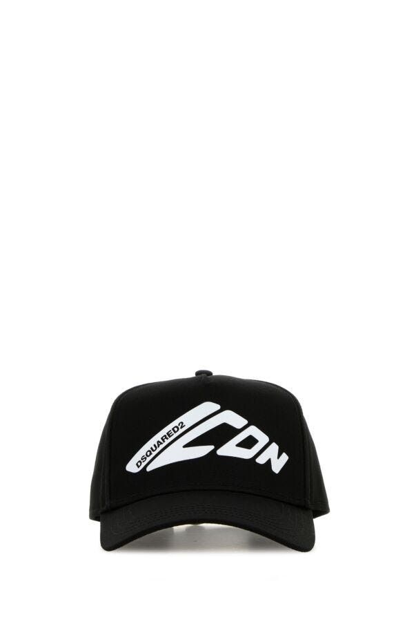 Dsquared2 Black Cotton Baseball Cap Size ONE SIZE - 3 Thumbnail