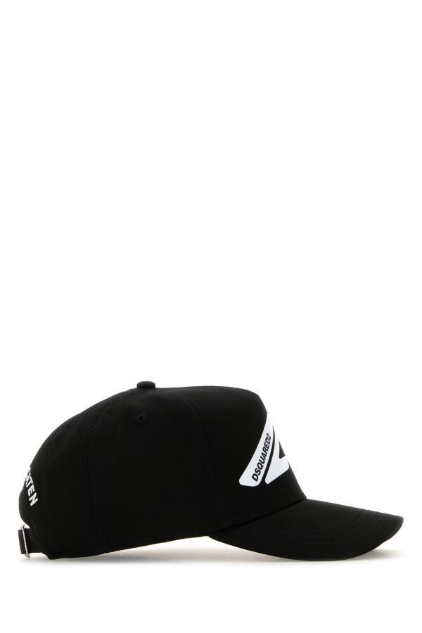 Dsquared2 Black Cotton Baseball Cap Size ONE SIZE - 4 Thumbnail