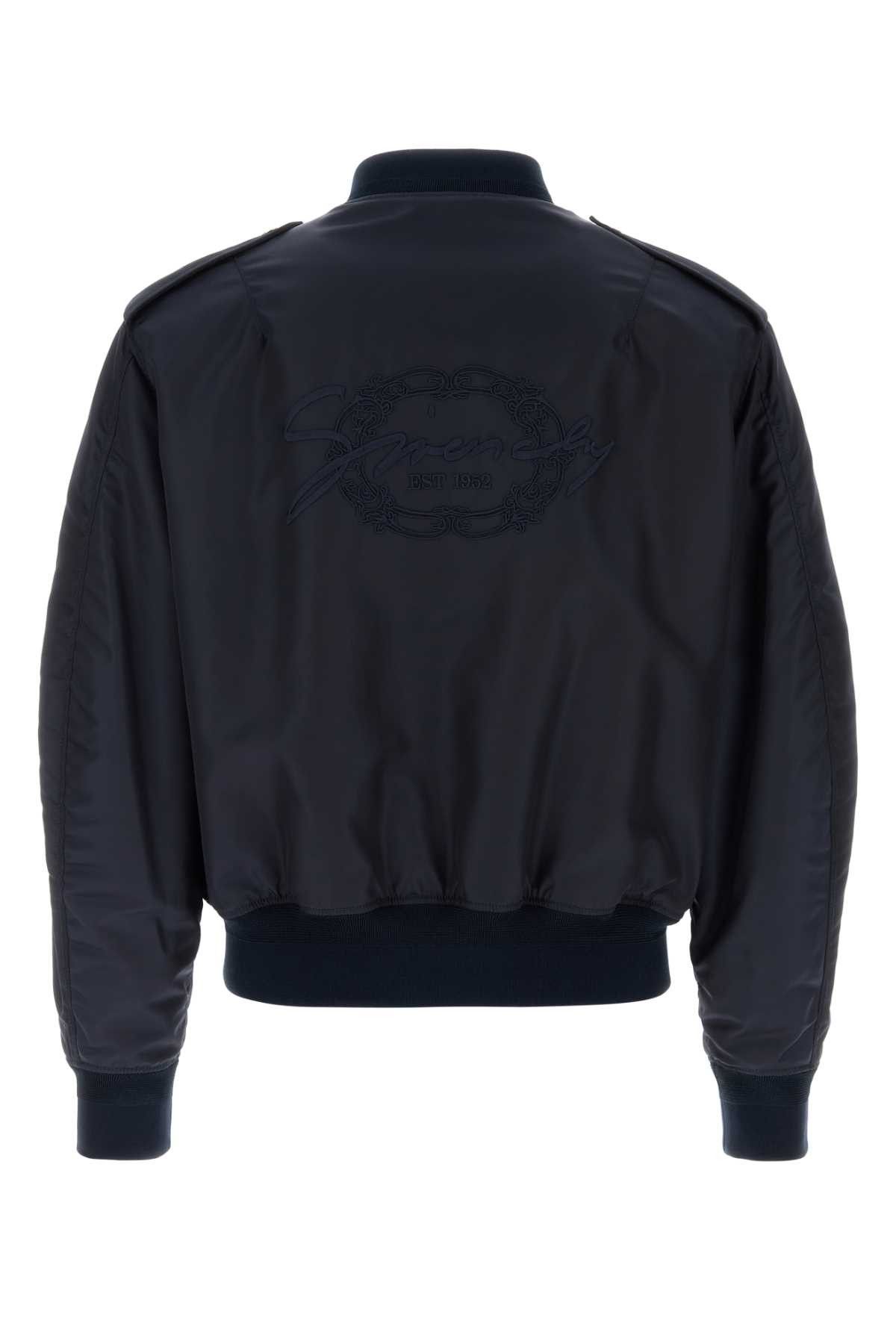 Givenchy Navy Blue Nylon Bomber Jacket Size US M / EU 48-50 / 2 - 2 Thumbnail