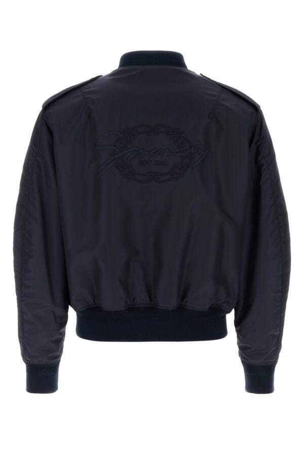 Givenchy Navy Blue Nylon Bomber Jacket Size US M / EU 48-50 / 2 - 4 Thumbnail