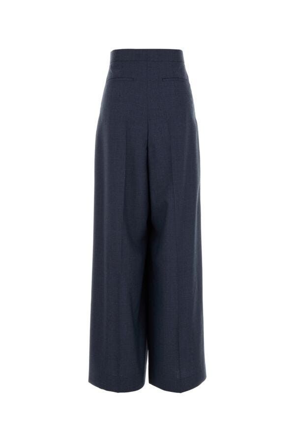 Givenchy Blue Wool Palazzo Pant Size 27" / US 4 / IT 40 - 4 Thumbnail