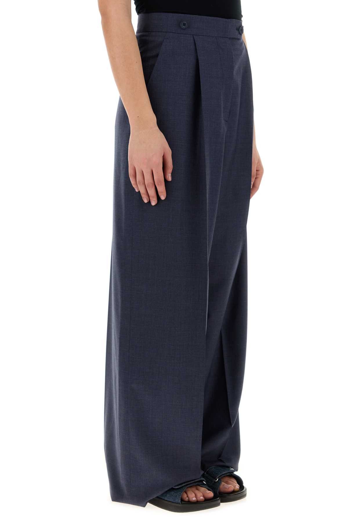Givenchy Blue Wool Palazzo Pant Size 28" / US 6 / IT 42 - 3 Thumbnail