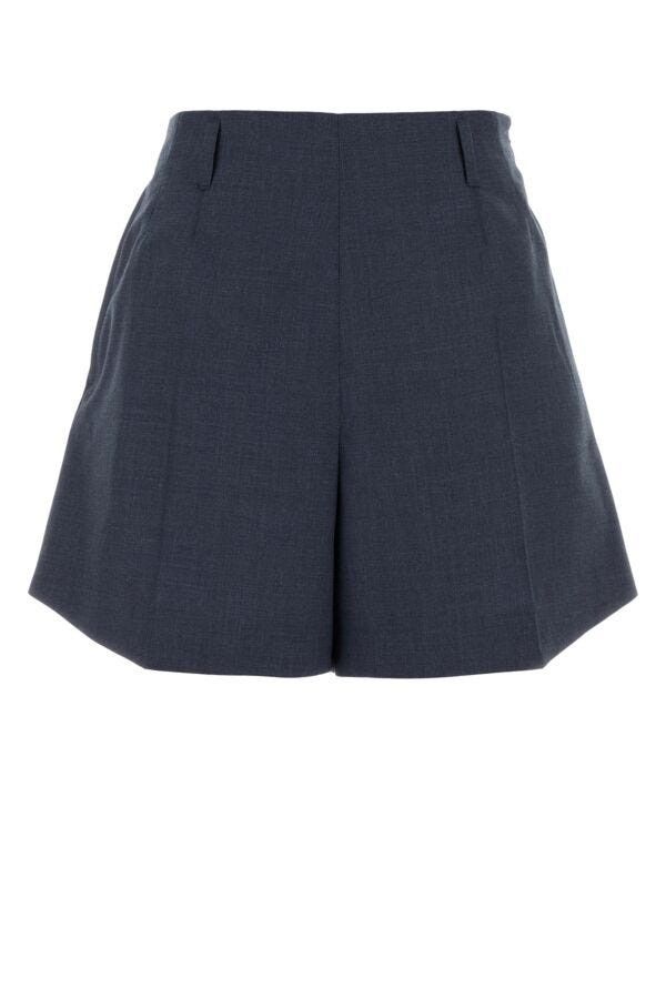 Givenchy Navy Blue Wool Shorts Size 28" / US 6 / IT 42 - 3 Thumbnail
