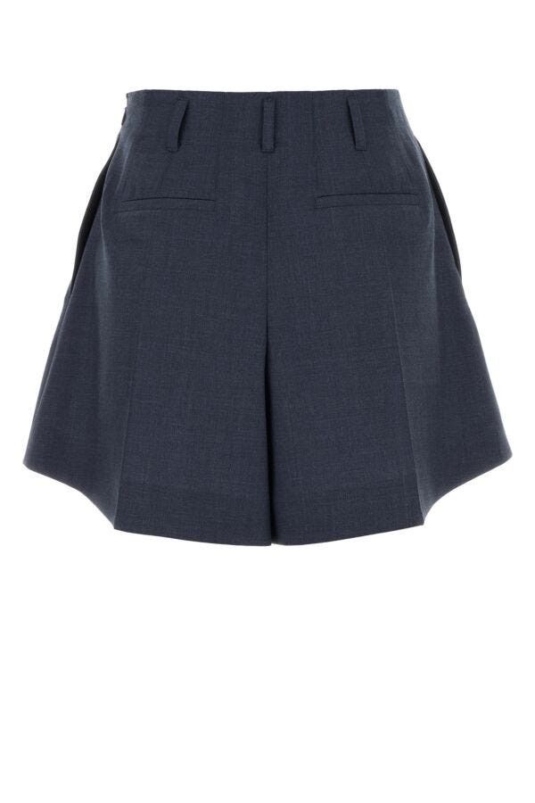 Givenchy Navy Blue Wool Shorts Size 28" / US 6 / IT 42 - 4 Thumbnail