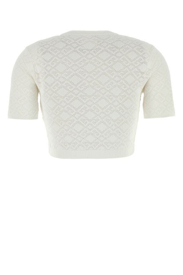 Givenchy White Viscose Blend Sweater Size S / US 4 / IT 40 - 4 Thumbnail
