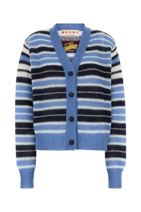 Marni Multicolor Mohair Blend Cardigan Size XS / US 0-2 / IT 36-38 - 3 Thumbnail