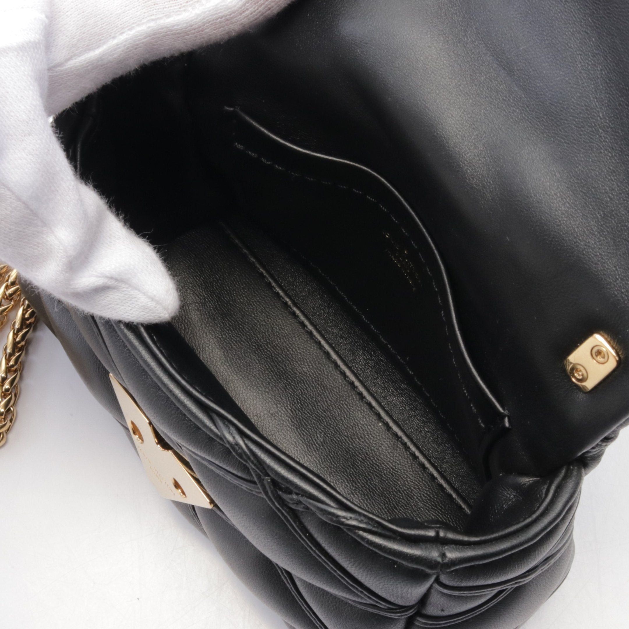 Louis Vuitton Louis Vuitton Pico Go-14 Maltage Noir Chain Shoulder Bag Leather Black Size ONE SIZE - 3 Thumbnail
