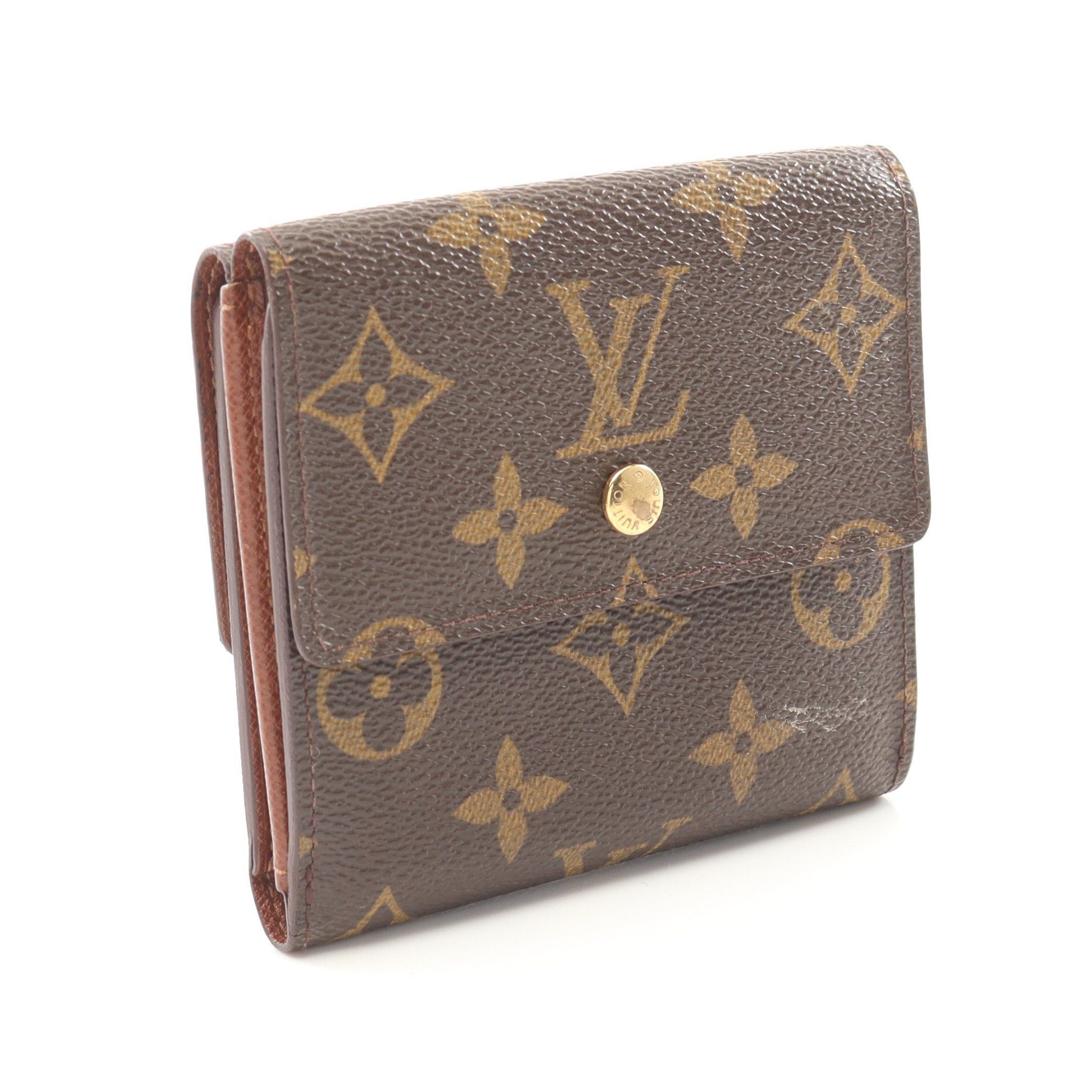 Louis Vuitton Louis Vuitton Porto Monnaie Bie Cult Credit Monogram Trifold Wallet Double Hook Leather Brown Size ONE SIZE - 2 Thumbnail