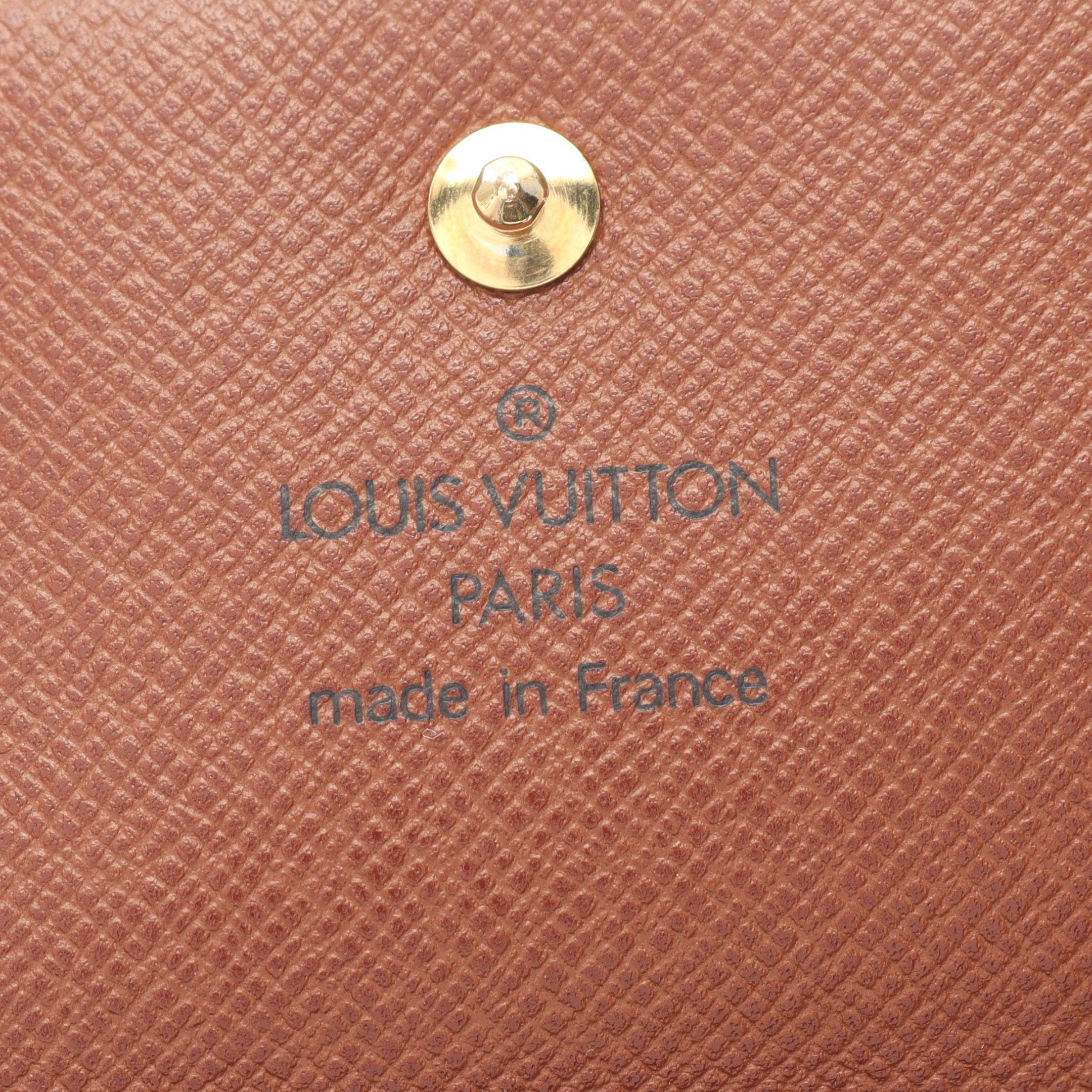 Louis Vuitton Louis Vuitton Porto Monnaie Bie Cult Credit Monogram Trifold Wallet Double Hook Leather Brown Size ONE SIZE - 4 Thumbnail