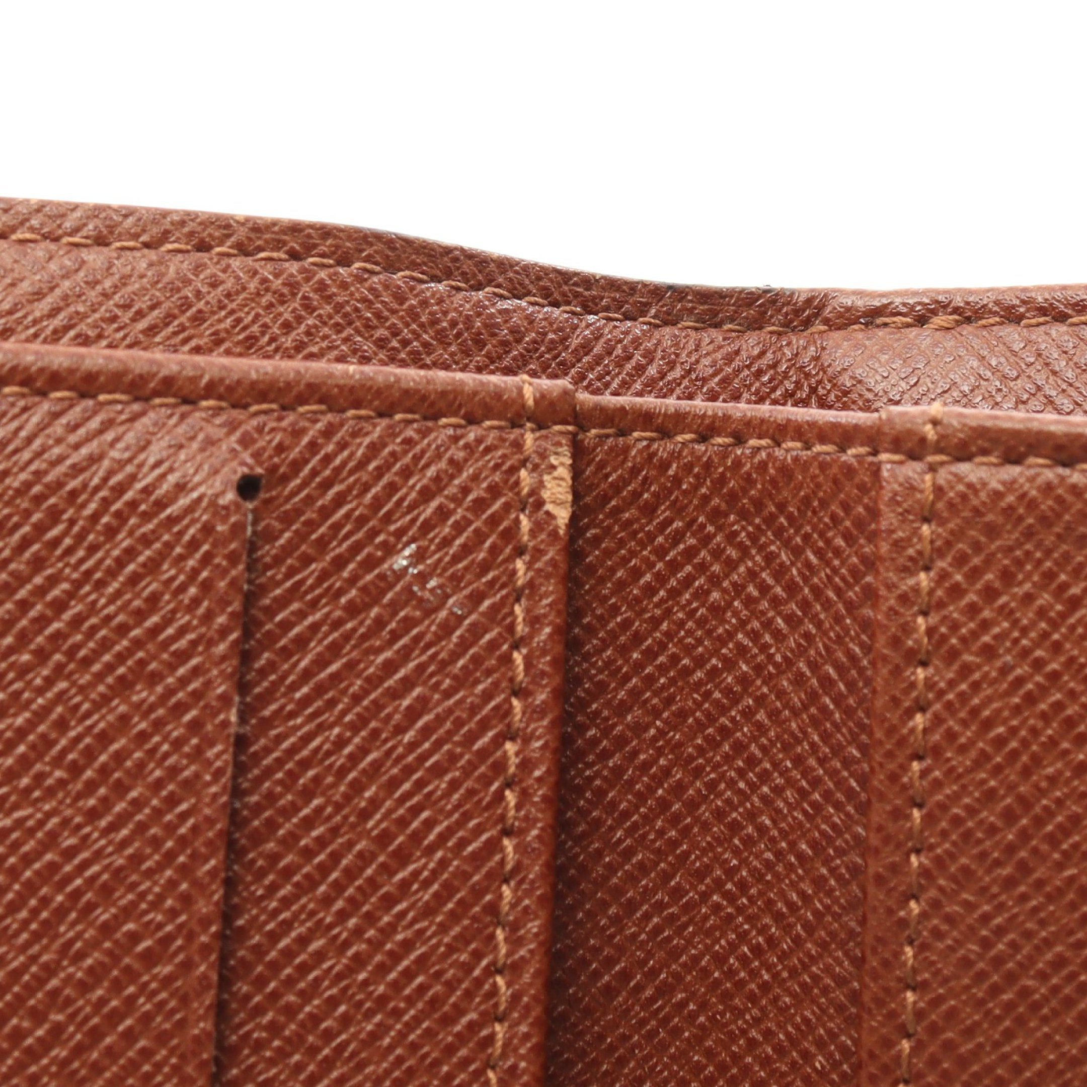 Louis Vuitton Louis Vuitton Porto Monnaie Bie Cult Credit Monogram Trifold Wallet Double Hook Leather Brown Size ONE SIZE - 7 Thumbnail