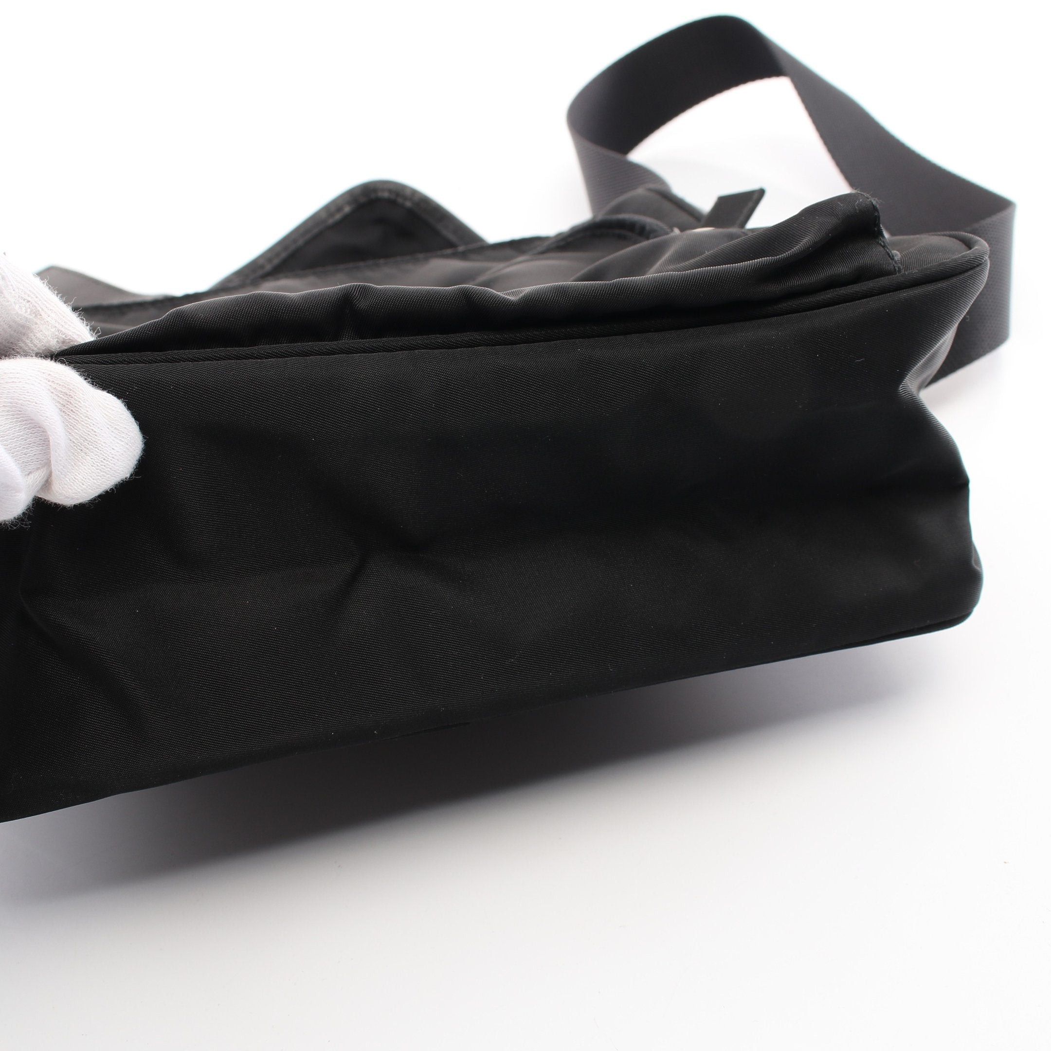 Prada Prada Shoulder Bag Nylon Leather Black Prada Logo Plate Size ONE SIZE - 6 Thumbnail