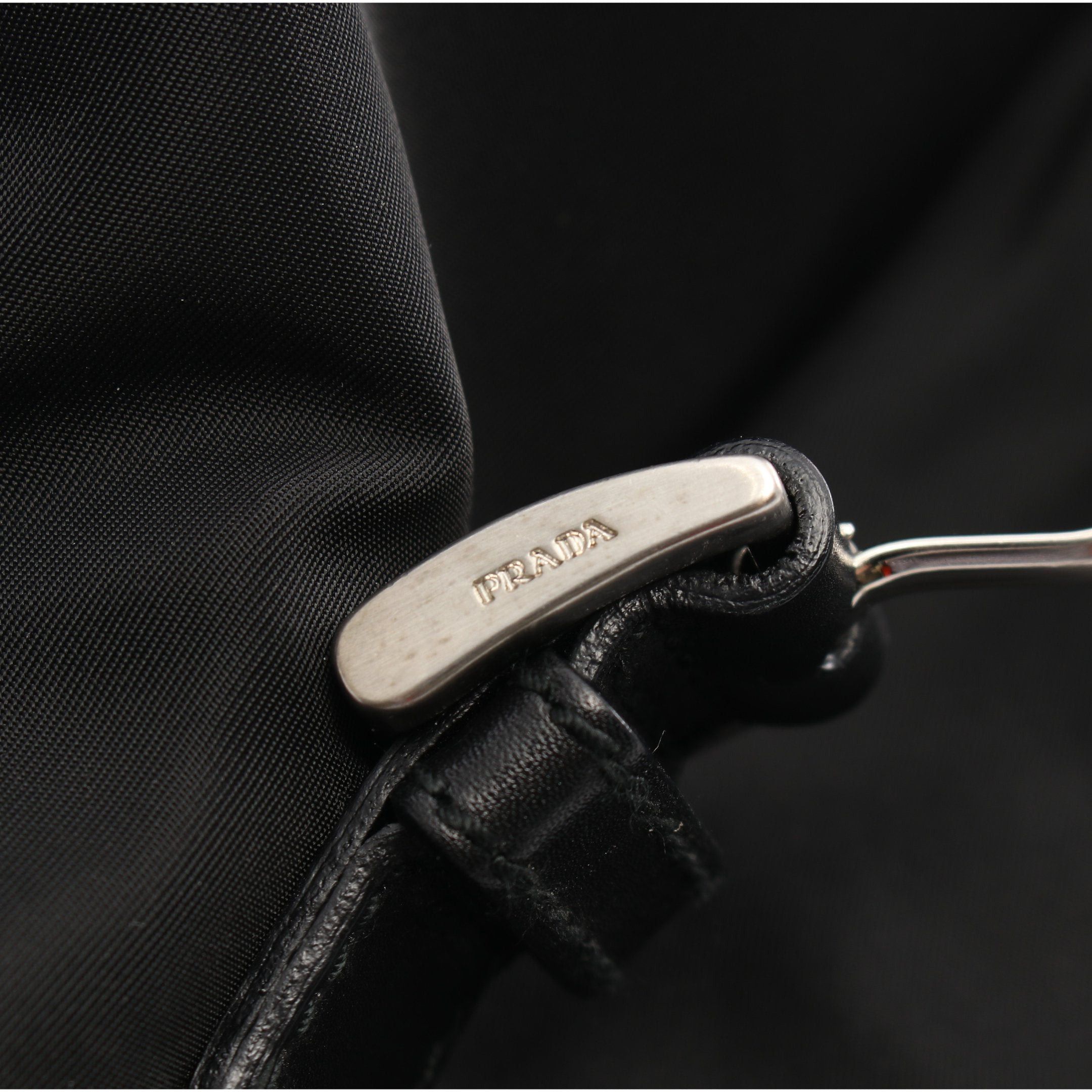 Prada Prada Shoulder Bag Nylon Leather Black Prada Logo Plate Size ONE SIZE - 5 Thumbnail