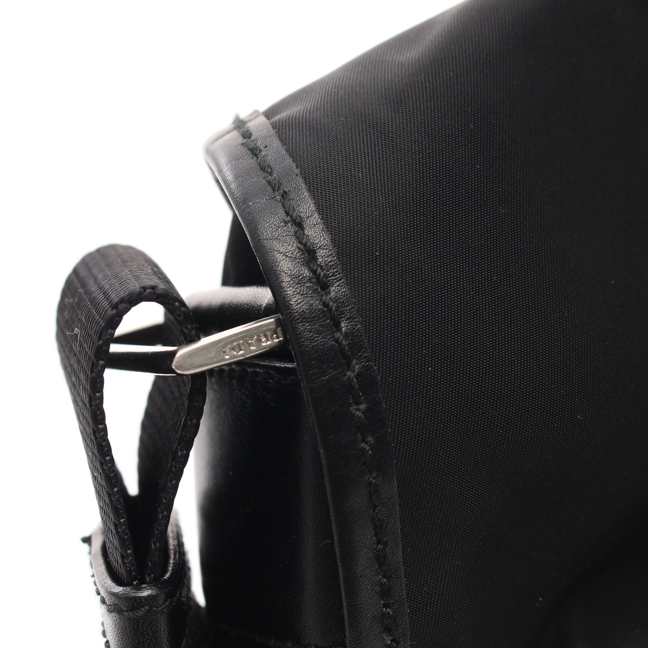 Prada Prada Shoulder Bag Nylon Leather Black Prada Logo Plate Size ONE SIZE - 7 Thumbnail