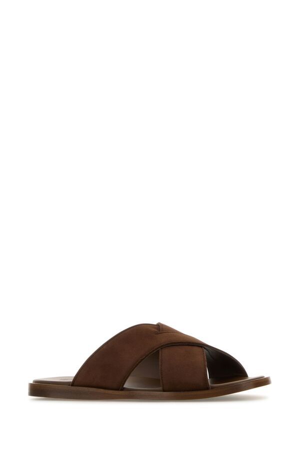 Church's Brown Suede Oriyah Slippers Size US 8.5 / IT 38.5 - 4 Thumbnail