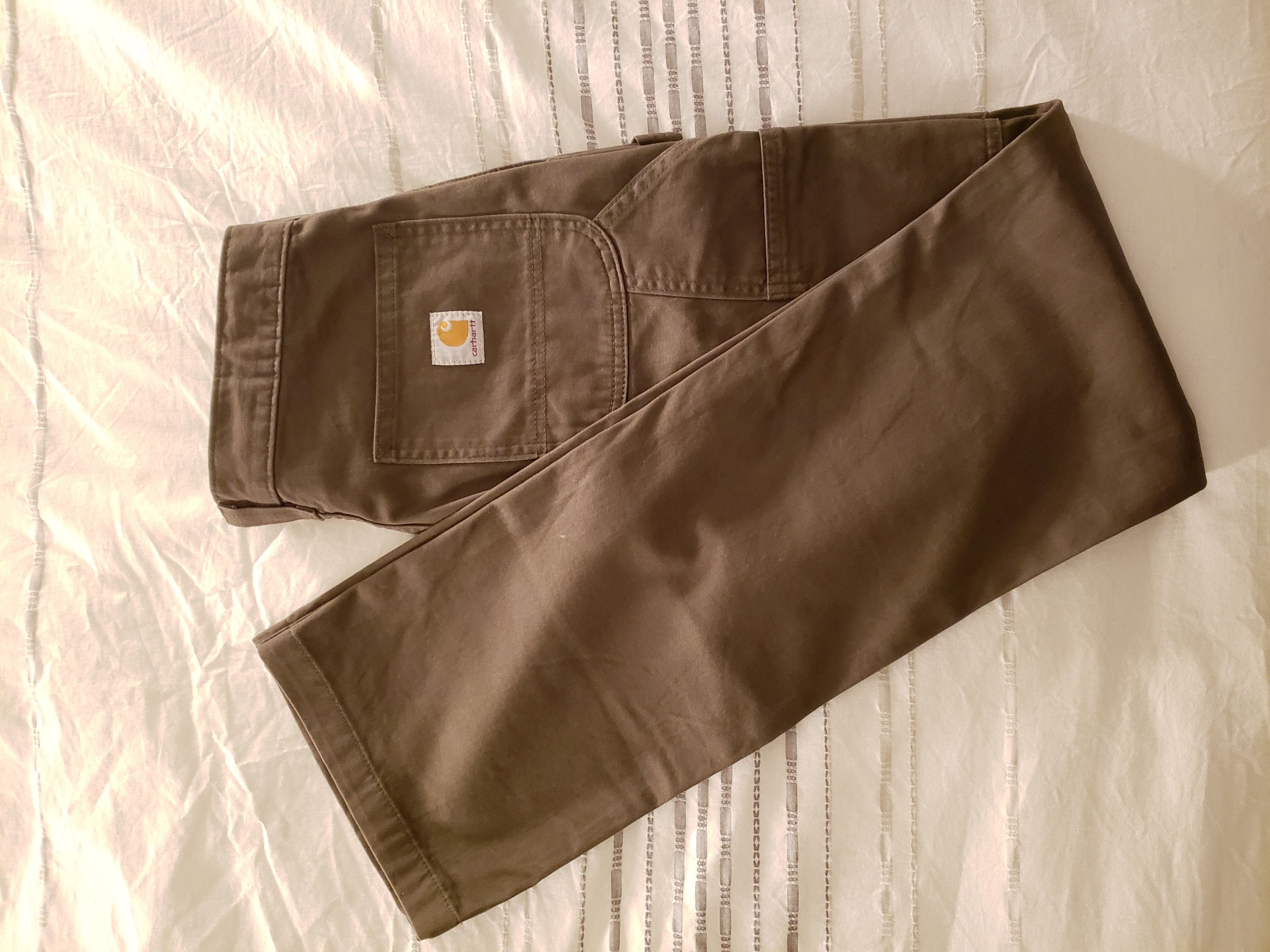 Carhartt Washed Twill Relaxed Fit Work Pant in Dark Coffee (Style: B324 ...