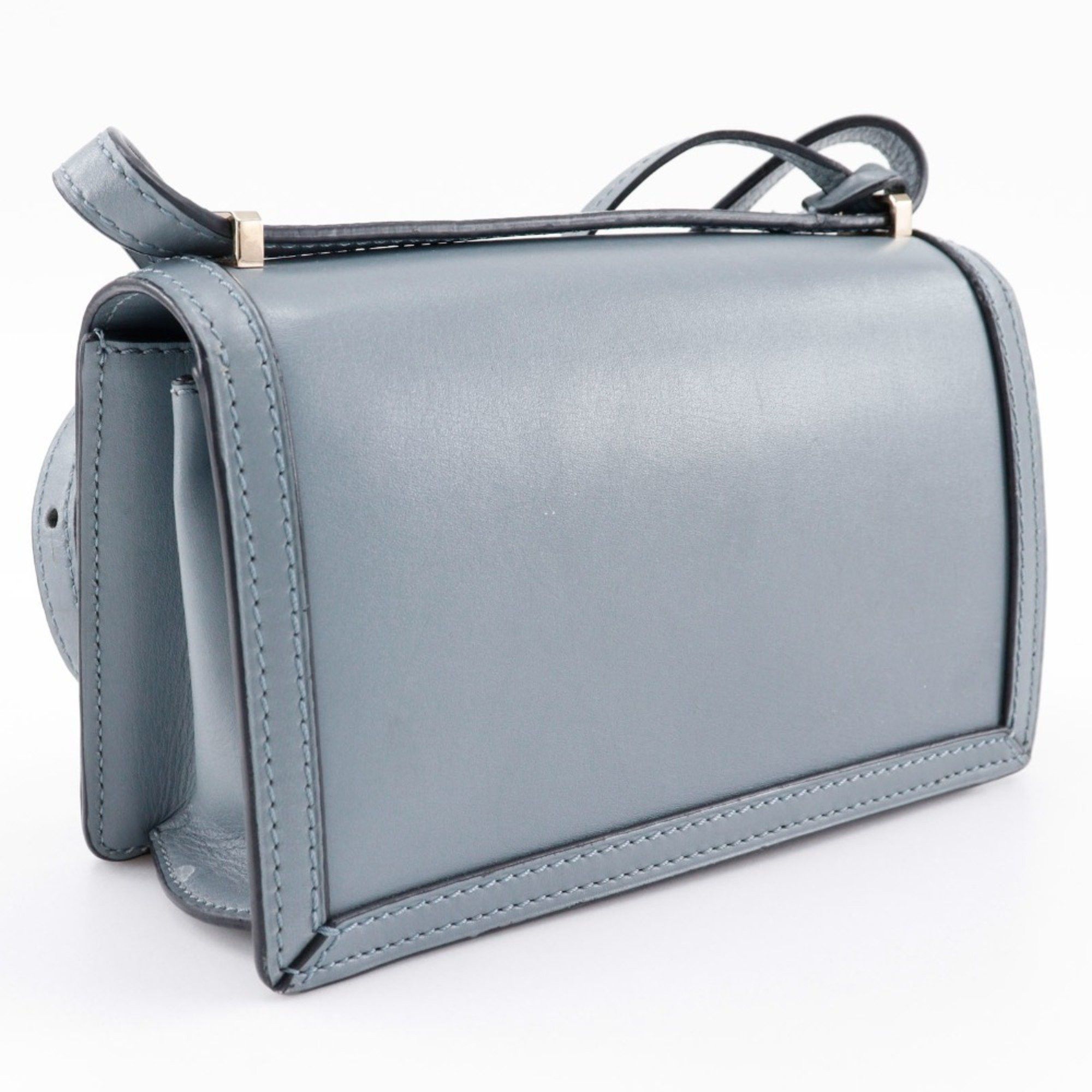 Loewe LOEWE Barcelona Shoulder Bag Small Calf Stone Blue Light Flap Women's Size ONE SIZE - 3 Thumbnail