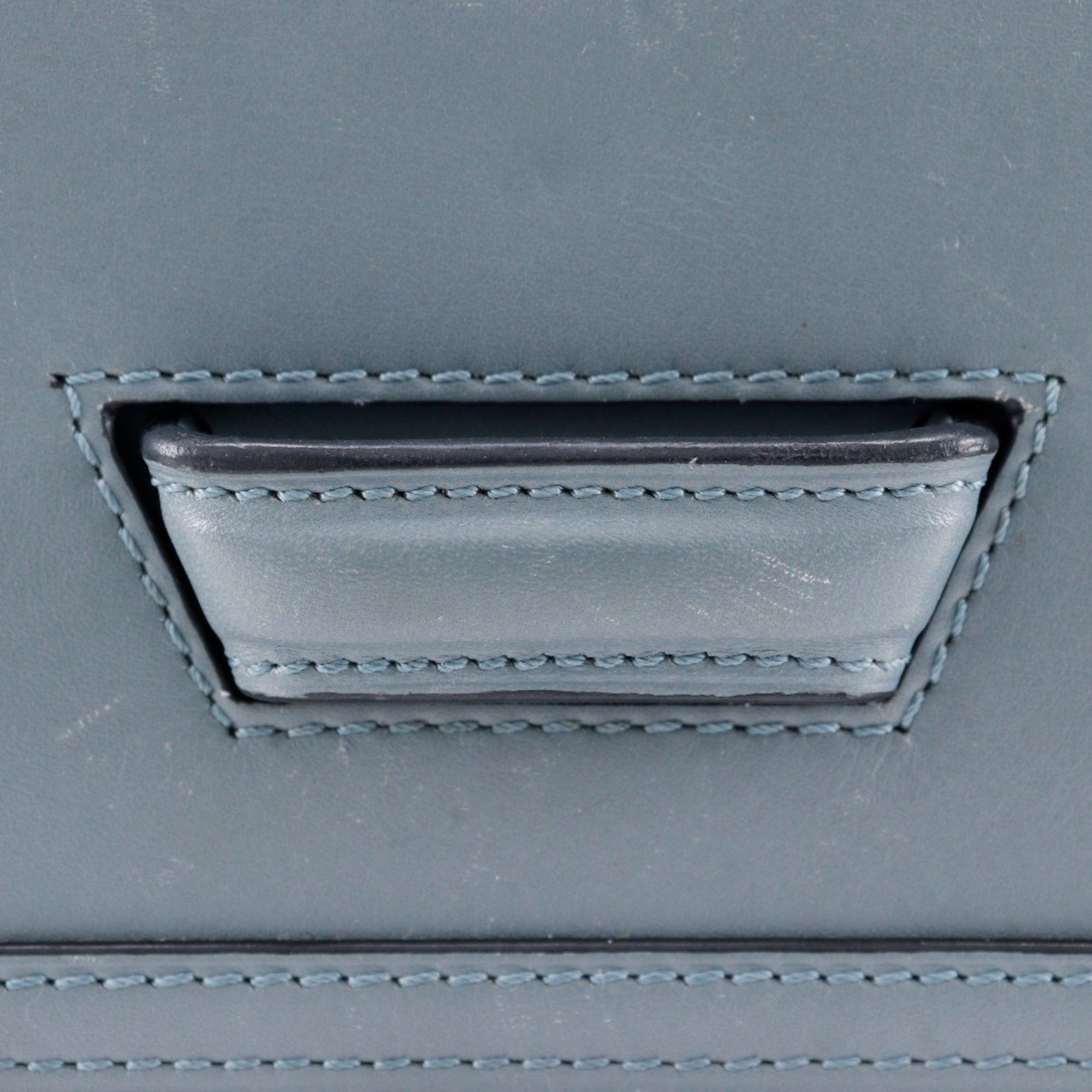 Loewe LOEWE Barcelona Shoulder Bag Small Calf Stone Blue Light Flap Women's Size ONE SIZE - 13 Thumbnail