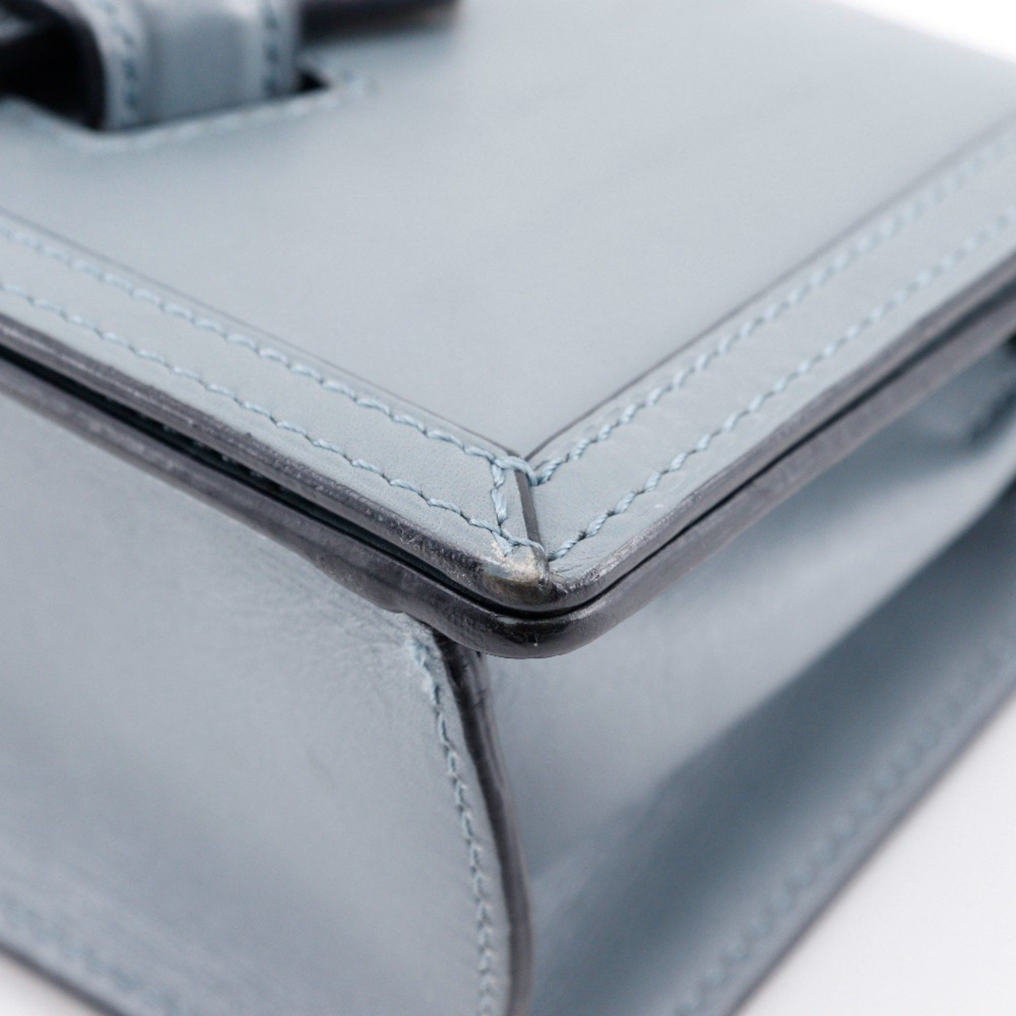 Loewe LOEWE Barcelona Shoulder Bag Small Calf Stone Blue Light Flap Women's Size ONE SIZE - 5 Thumbnail