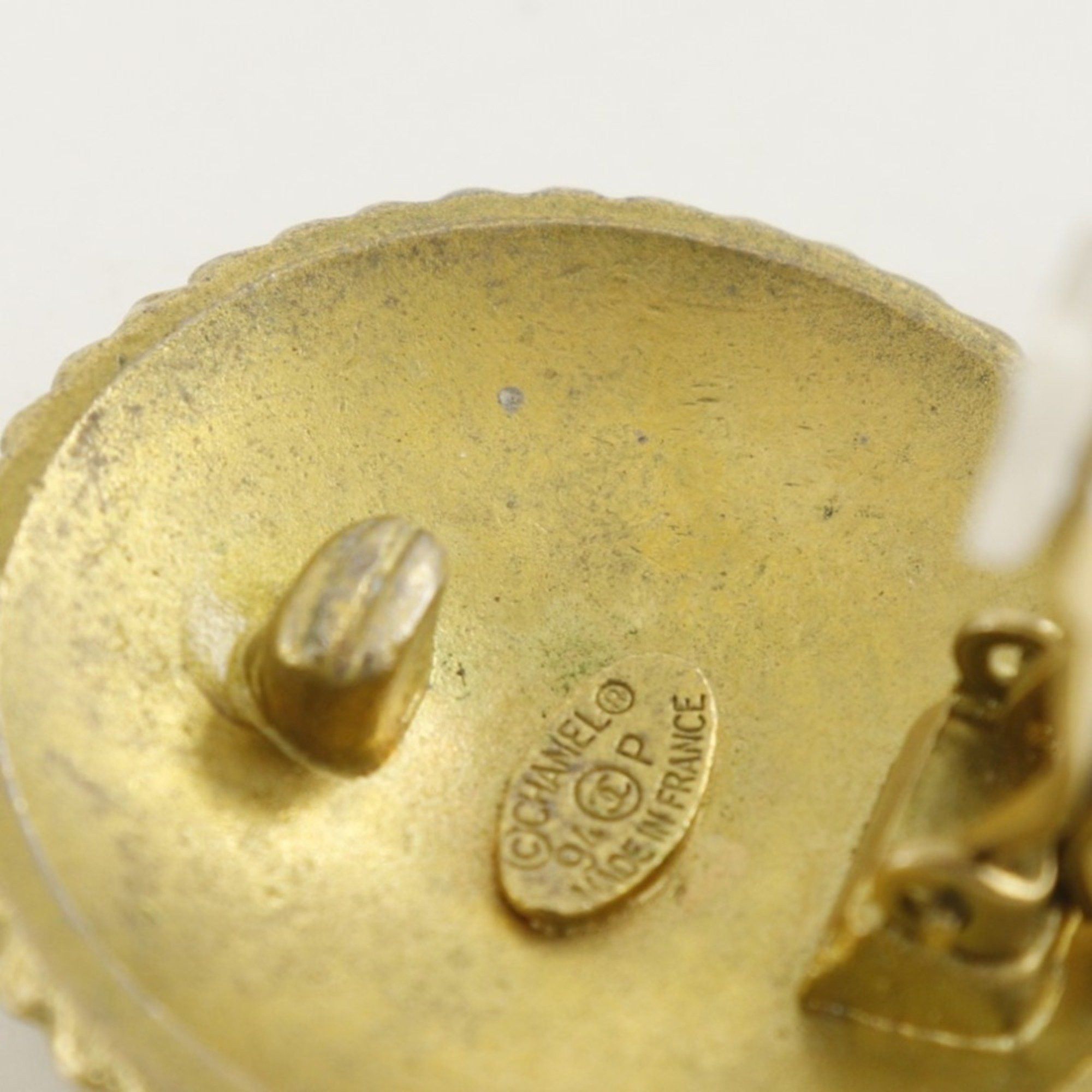Chanel Chanel COCO Earrings, Gold Plated, 1994, 94P, Approx. 28.0g, logo, Women's Size ONE SIZE - 8 Thumbnail