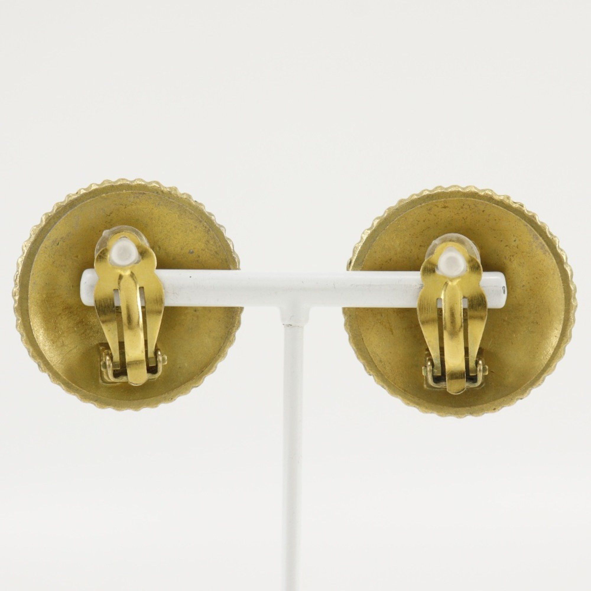 Chanel Chanel COCO Earrings, Gold Plated, 1994, 94P, Approx. 28.0g, logo, Women's Size ONE SIZE - 3 Thumbnail