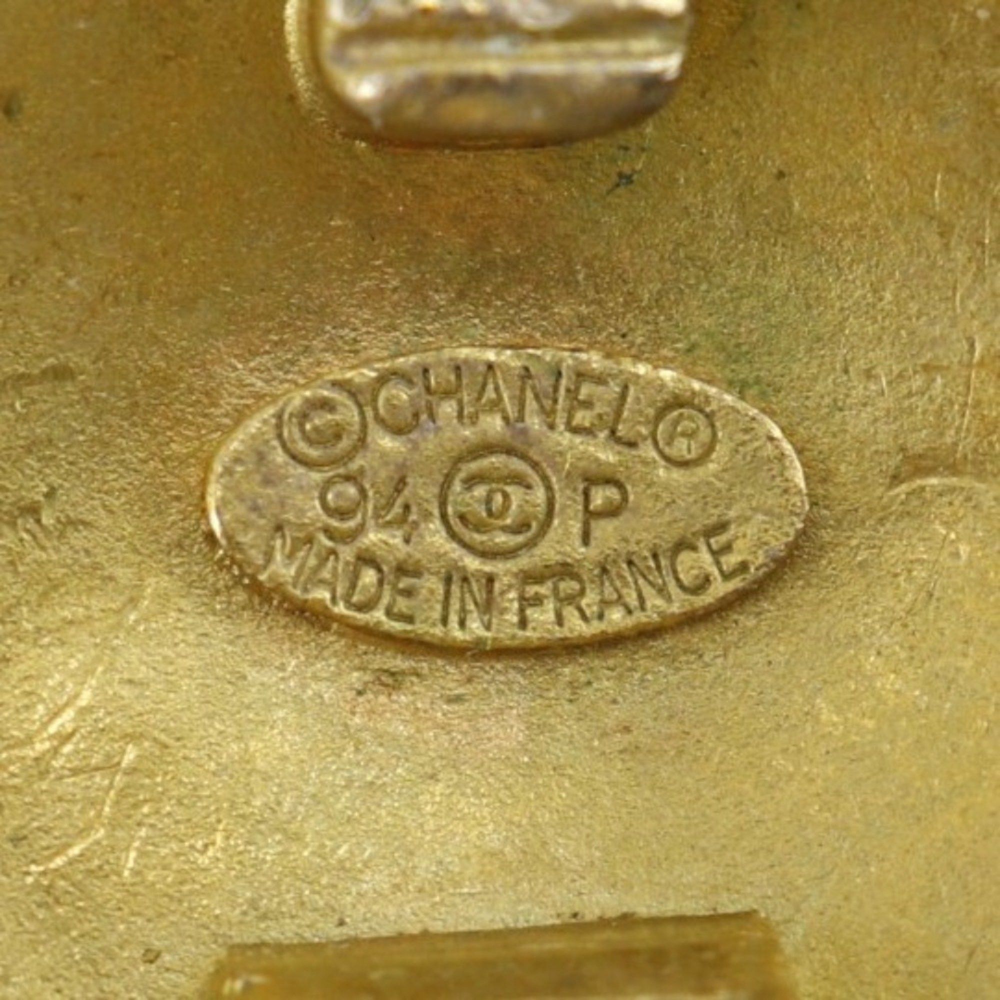 Chanel Chanel COCO Earrings, Gold Plated, 1994, 94P, Approx. 28.0g, logo, Women's Size ONE SIZE - 9 Thumbnail