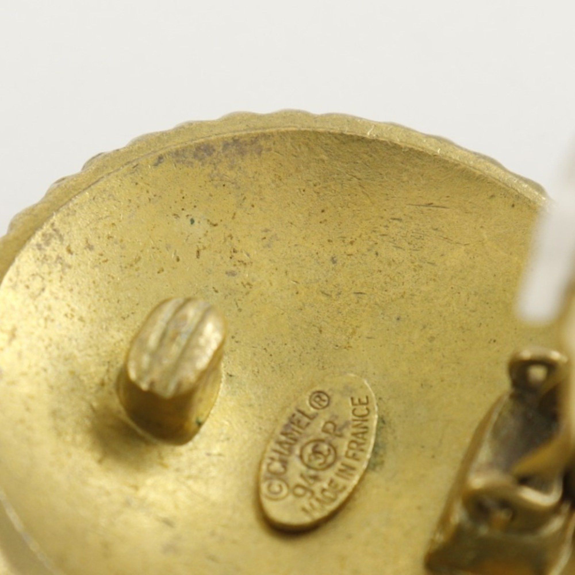 Chanel Chanel COCO Earrings, Gold Plated, 1994, 94P, Approx. 28.0g, logo, Women's Size ONE SIZE - 6 Thumbnail