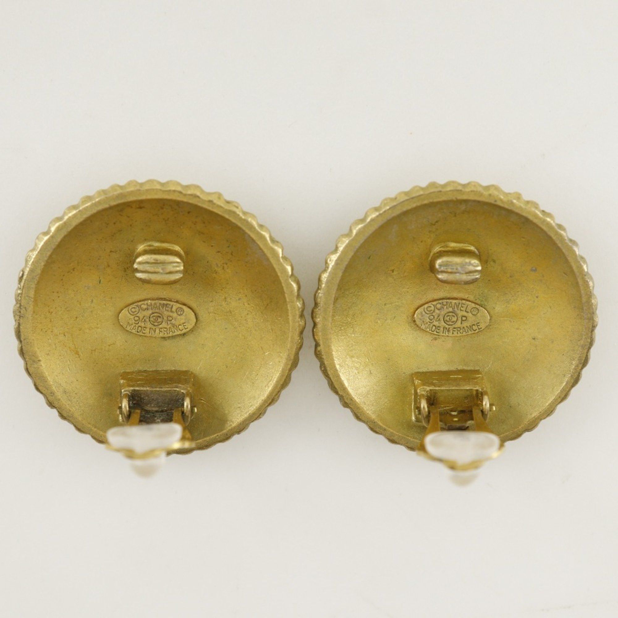 Chanel Chanel COCO Earrings, Gold Plated, 1994, 94P, Approx. 28.0g, logo, Women's Size ONE SIZE - 4 Thumbnail