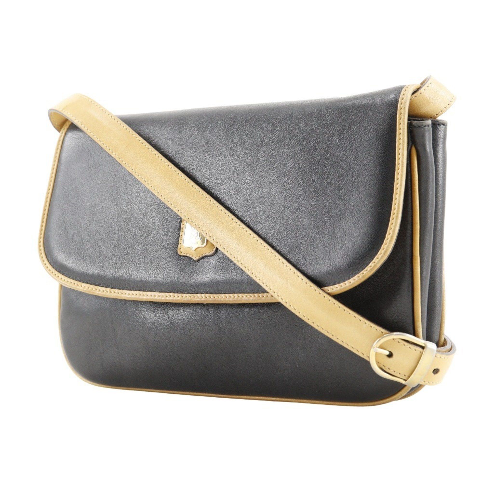 Celine CELINE Old Celine Shoulder Bag Clutch Calf Black A5 Snap Button Women's Size ONE SIZE - 2 Thumbnail