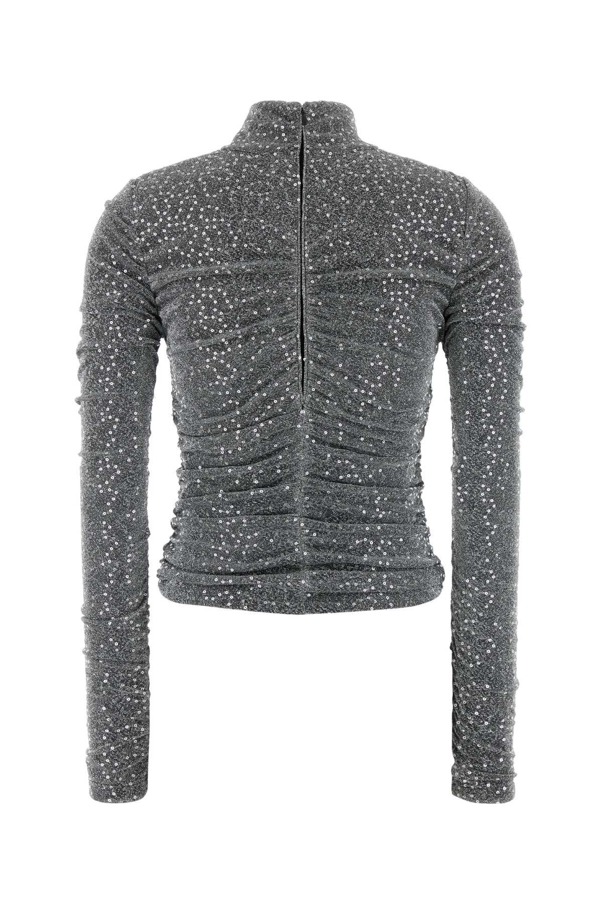 Dolce & Gabbana Silver Jersey Top Size S / US 4 / IT 40 - 2 Thumbnail