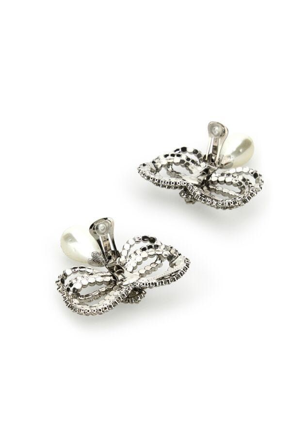 Alessandra Rich Embellished Metal Earrings Size ONE SIZE - 5 Thumbnail
