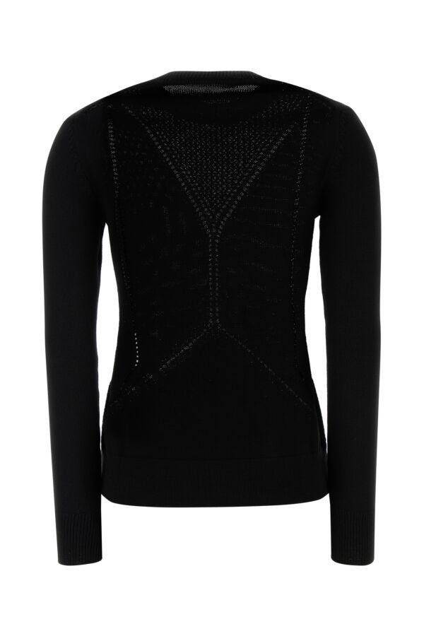 Jil Sander Black Wool Blend Sweater Size M / US 6-8 / IT 42-44 - 4 Thumbnail