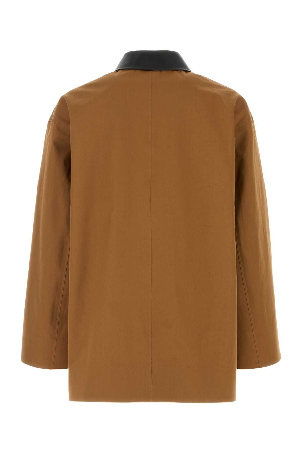 Jil Sander Caramel Cotton Trench Coat Size US M / EU 48-50 / 2 - 2 Thumbnail
