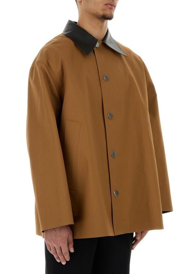 Jil Sander Caramel Cotton Trench Coat Size US M / EU 48-50 / 2 - 5 Thumbnail