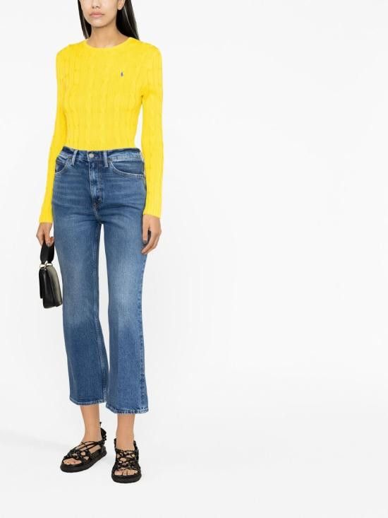 Ralph Lauren RALPH LAUREN Women Sweater 211891640 007 Yellow Size M / US 6-8 / IT 42-44 - 2 Thumbnail
