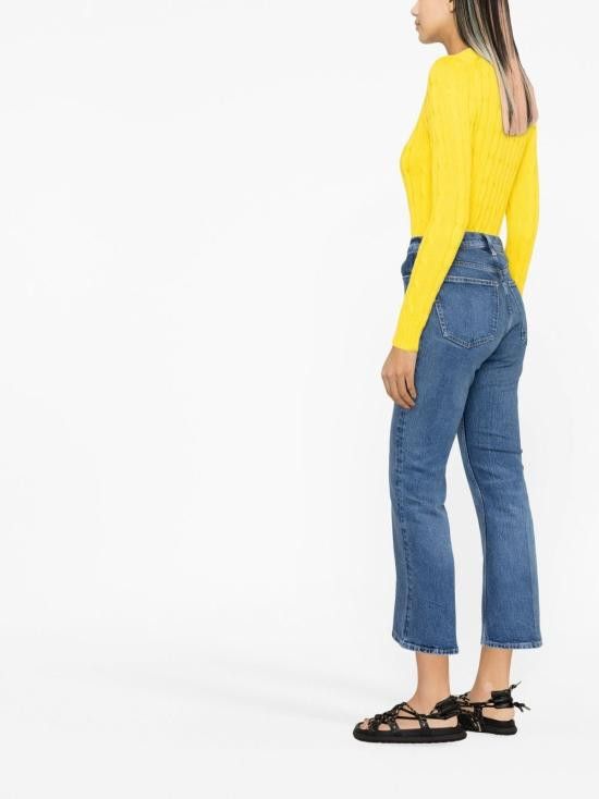 Ralph Lauren RALPH LAUREN Women Sweater 211891640 007 Yellow Size M / US 6-8 / IT 42-44 - 4 Thumbnail