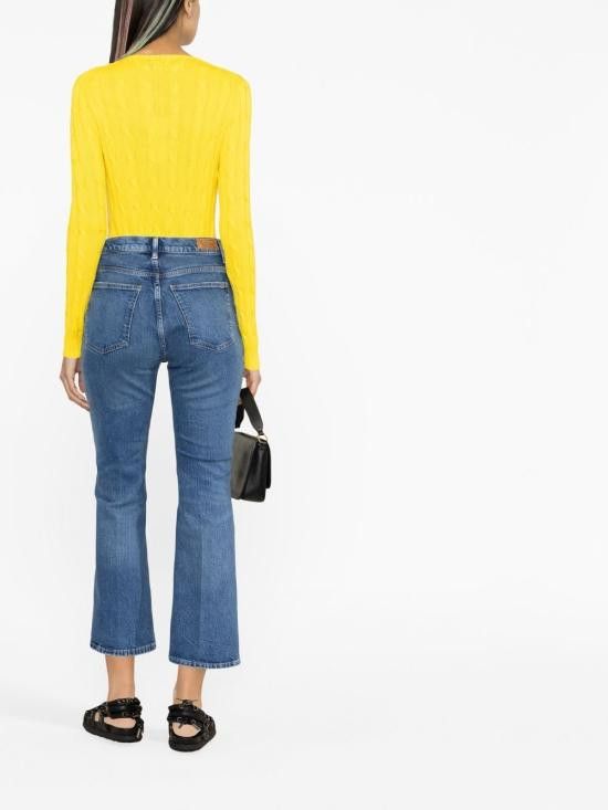 Ralph Lauren RALPH LAUREN Women Sweater 211891640 007 Yellow Size M / US 6-8 / IT 42-44 - 3 Thumbnail