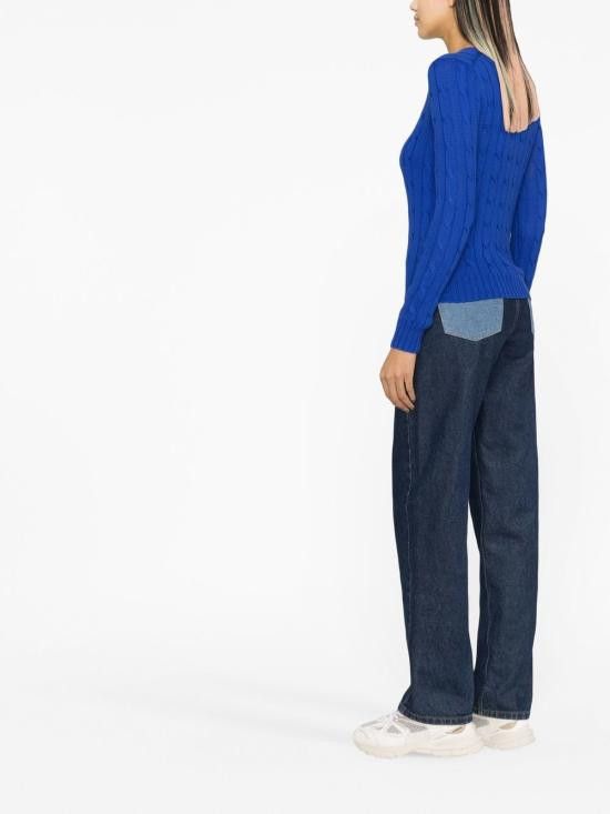 Ralph Lauren RALPH LAUREN Women Sweater 211891640 006 Blue Size L / US 10 / IT 46 - 4 Thumbnail