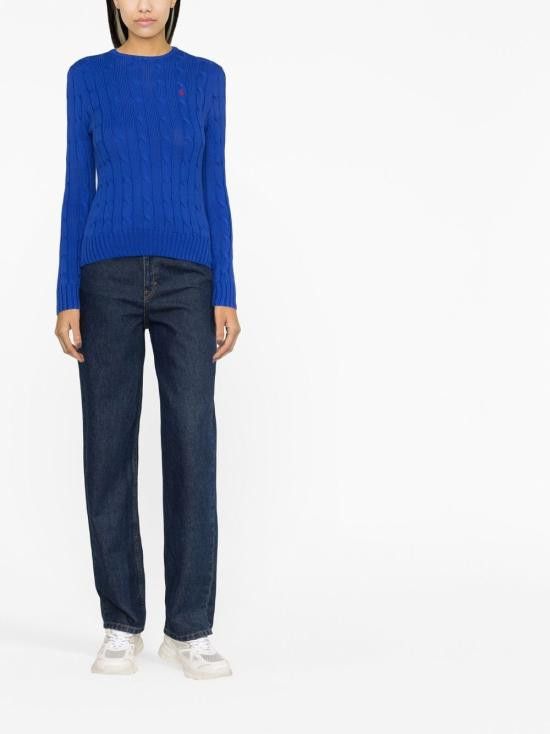 Ralph Lauren RALPH LAUREN Women Sweater 211891640 006 Blue Size M / US 6-8 / IT 42-44 - 3 Thumbnail