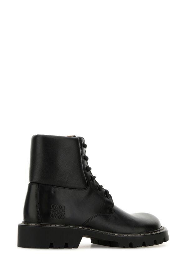 Loewe Black Leather Sierra Ankle Boots Size US 7 / EU 40 - 5 Thumbnail