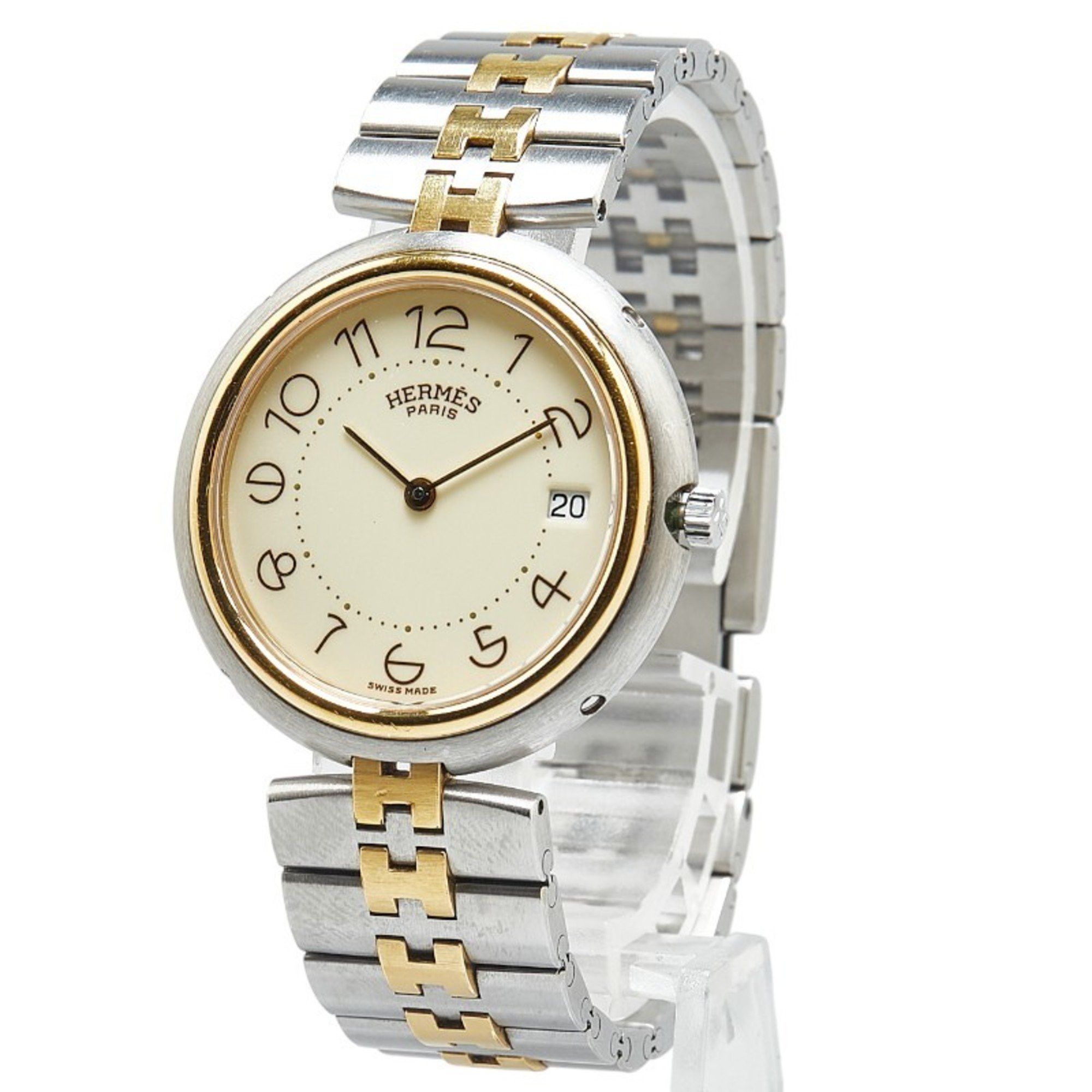 Hermes Hermes Profile Watch Quartz White Dial Stainless Steel Men's HERMES Size ONE SIZE - 3 Thumbnail