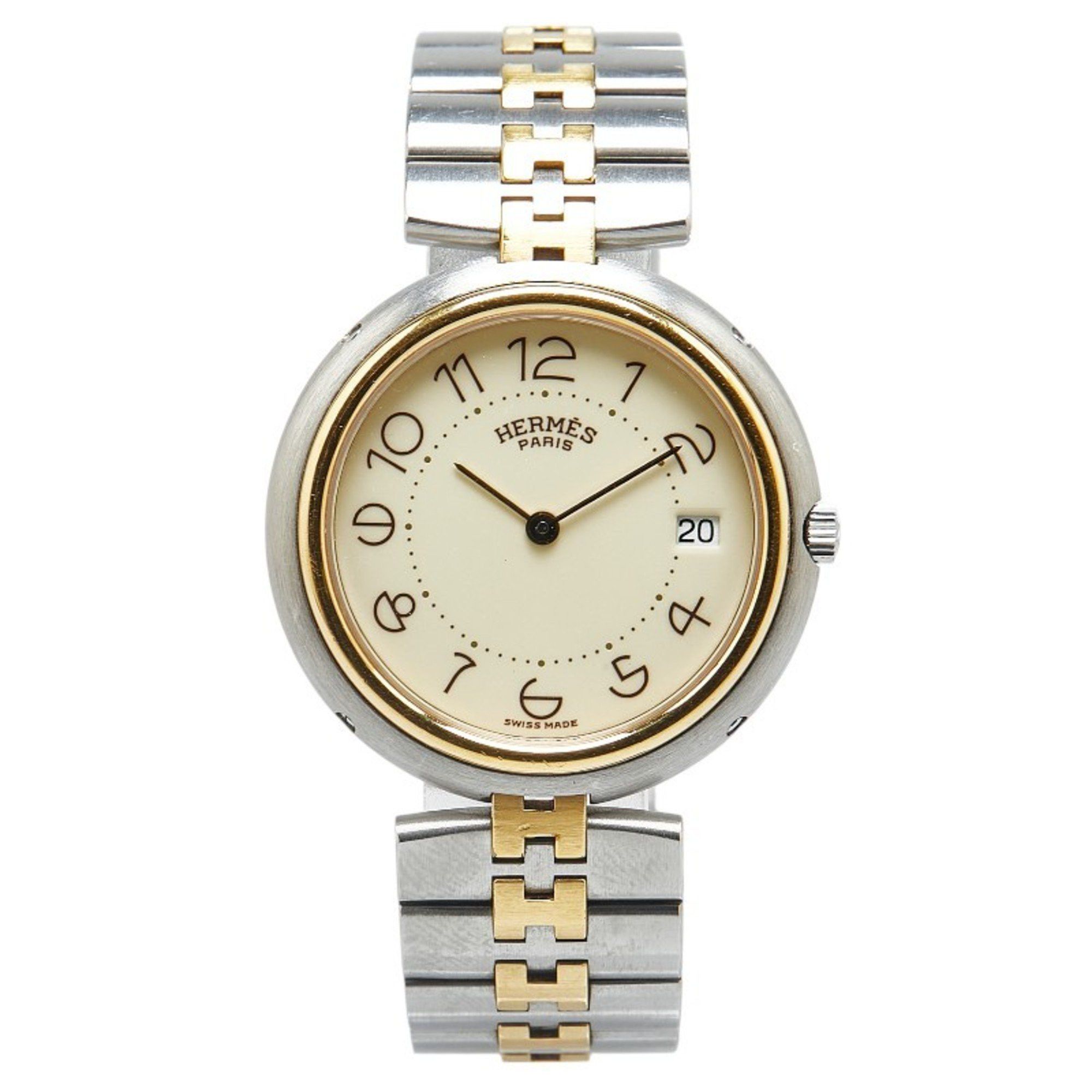 Hermes Hermes Profile Watch Quartz White Dial Stainless Steel Men's HERMES Size ONE SIZE - 2 Thumbnail