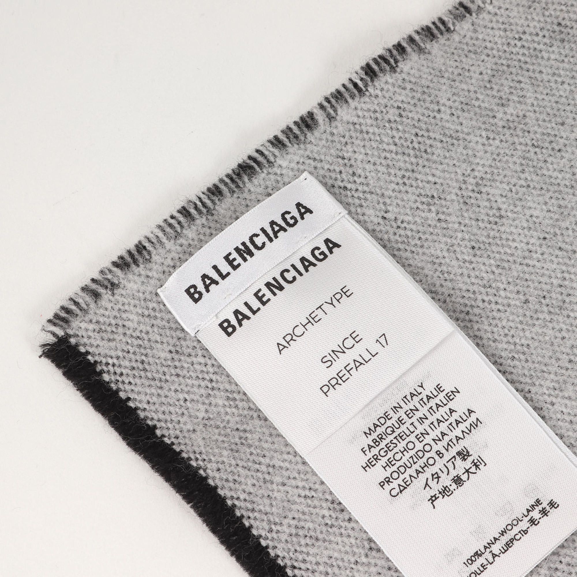 Balenciaga BALENCIAGA Arch Type Scarf (ARCHETYPE) Black Men's Size ONE SIZE - 2 Thumbnail
