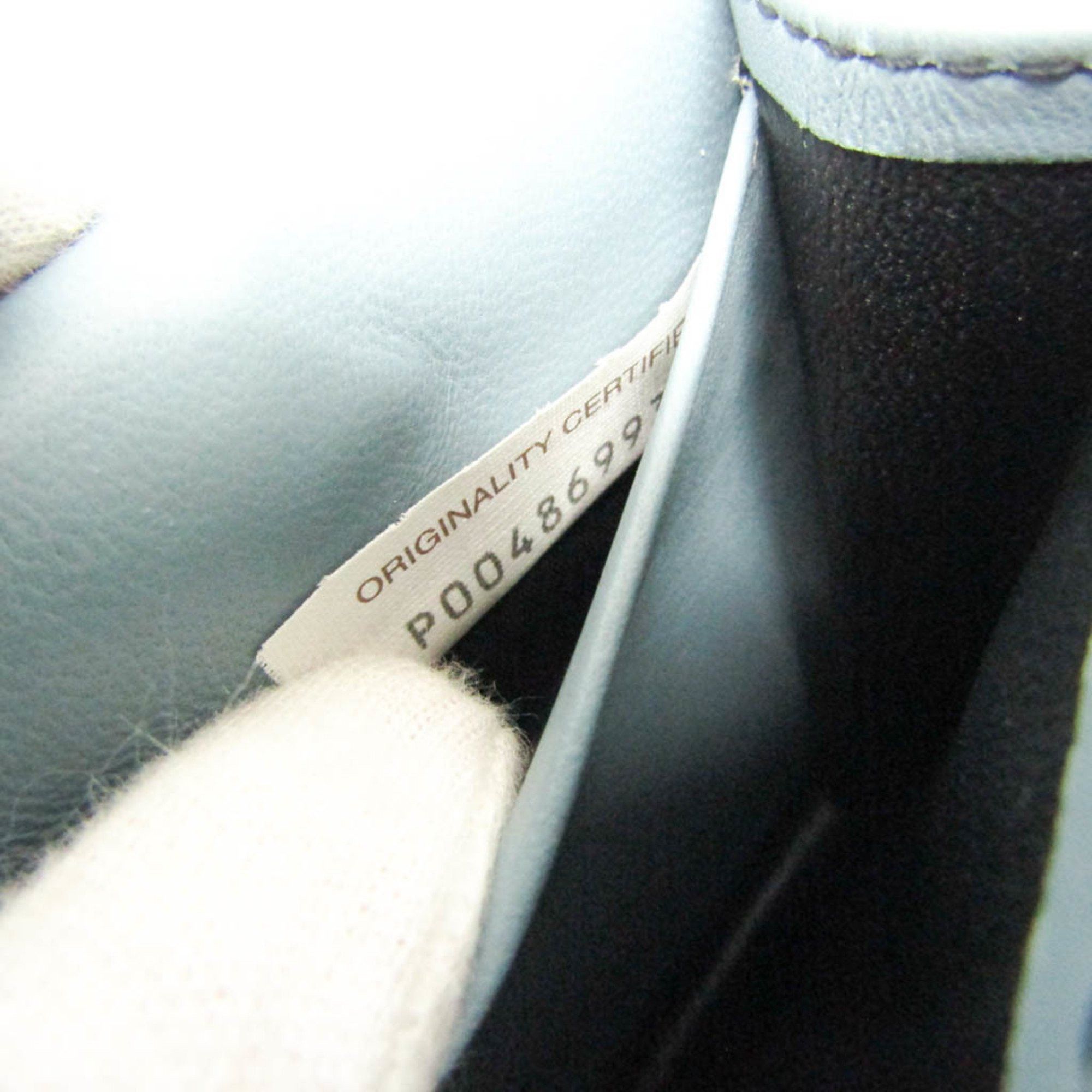 Bottega Veneta Bottega Veneta Intrecciato Leather Card Case Black,Light Blue Gray Size ONE SIZE - 13 Thumbnail